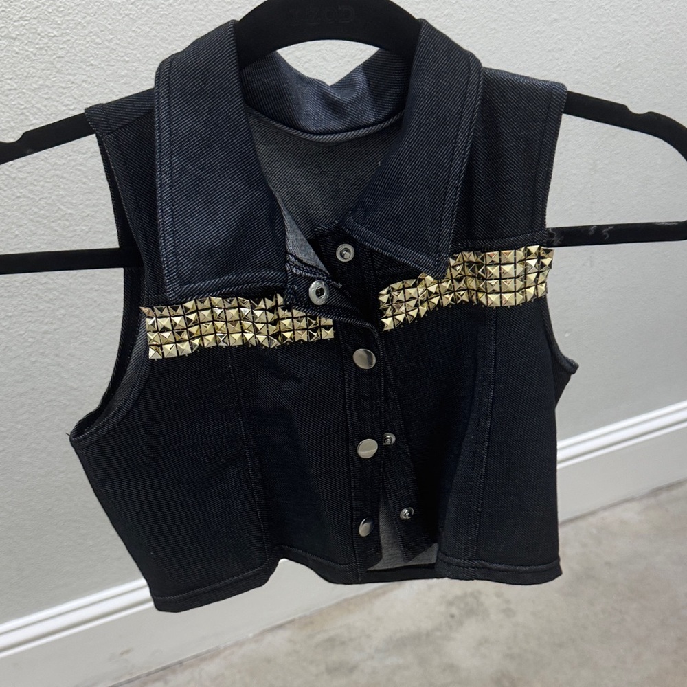 Weissman Gray Denim Vest